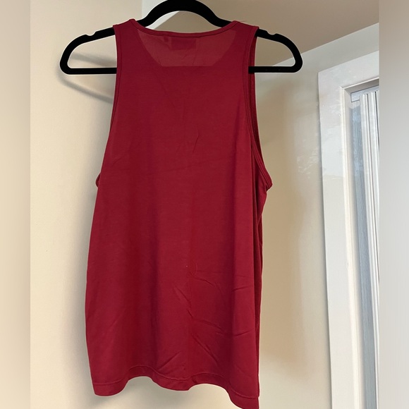 Frank+Oak High Neck Cranberry Tank Top (Size M) - Picture 2 of 3